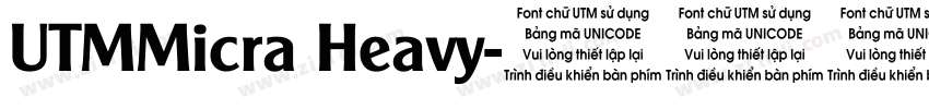 UTMMicra Heavy字体转换